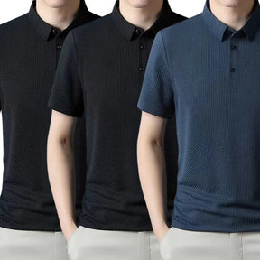 [PAGUE 1 LEVE 3] - Camisa Polo Fresh Seda Gelo