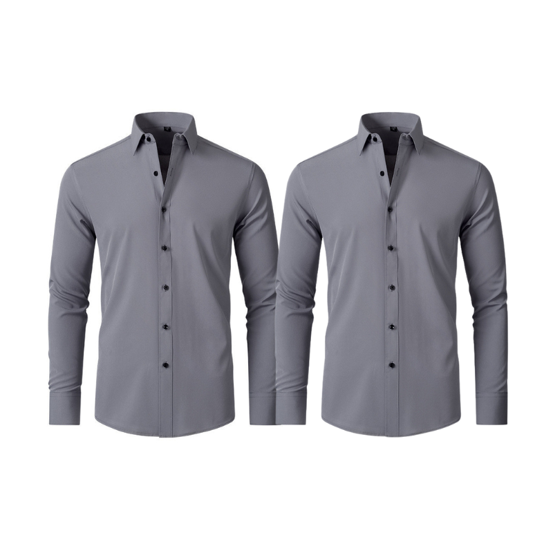 (Compre 1 Leve 2) Camisa Social Italian Ultra Tech Anti amassados +RELÓGIO DE BRINDE!