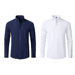(Compre 1 Leve 2) Camisa Social Italian Ultra Tech Anti amassados +RELÓGIO DE BRINDE!