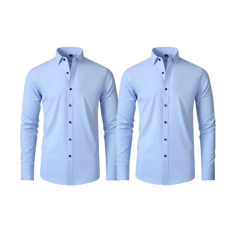(Compre 1 Leve 2) Camisa Social Italian Ultra Tech Anti amassados +RELÓGIO DE BRINDE!
